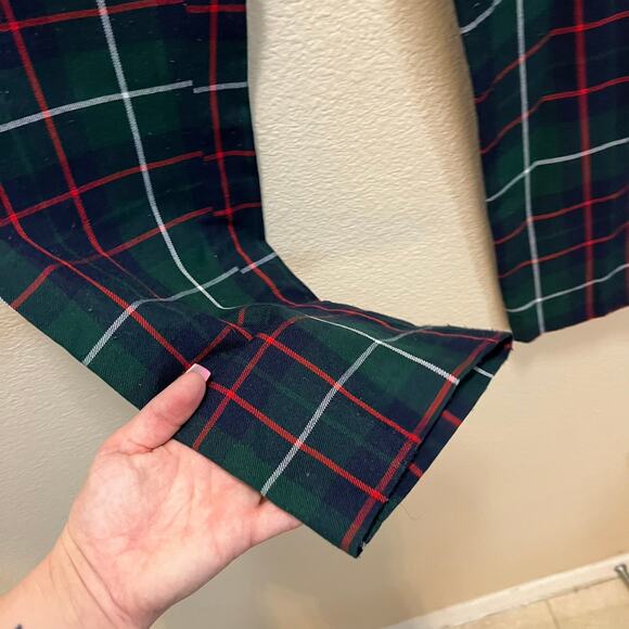 Paisley & Gray Slim Fit Pants Green Red Plaid Hi-Rise Holiday Size 32 Plus - Picture 5 of 7